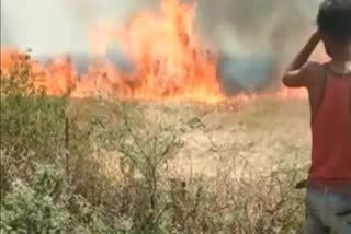 fire broke out in front of Shivraj warehouse