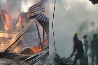fire accident in keonjhar market odisha