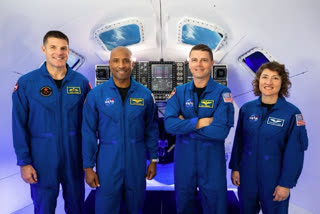 NASA introduced a four-member crew for the Artemis II flight around the moon