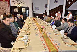 Dinner program organized by Governor Shiv Pratap Shukla at Raj Bhavan Shimla