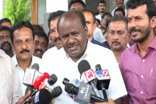 Etv BharatHD Kumaraswamy reaction on hassan ticke