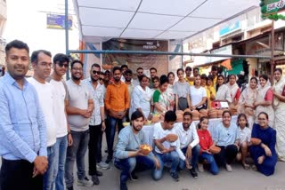 Sakora distributed for birds in Dhamtari