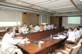 Health Minister Prabhuram Chaudhary took a meeting
