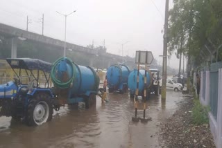 Waterlogging in Faridabad