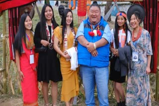 NAGALAND MINISTER AND BJP LEADER TEMJEN IMNA ON TWEET ON A PHOTO SURROUNDED BY GIRLS