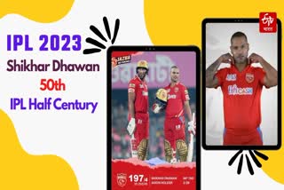 Shikhar Dhawan 50th IPL half century