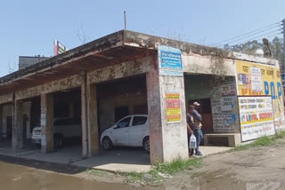 The condition of the main bus stand of Garhshankar is dire