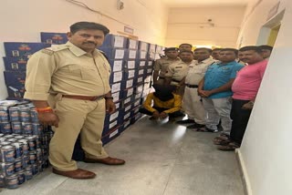 Chandpur police action against illegal liquor