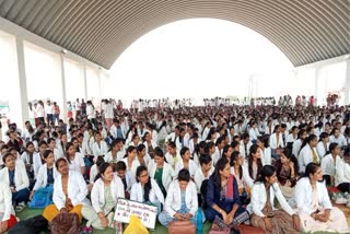 Health workers protest in Raipur