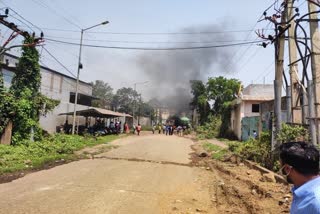 Seraikela Trailer burnt into Fire