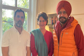 Navjot Sidhu's first meeting with Rahul and Priyanka Gandhi after release