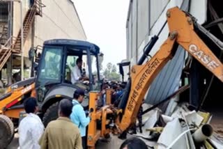 demolition of film studio complex  in mumbai