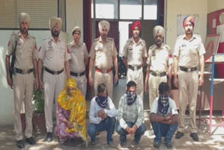 Faridkot police arrested three drug smugglers including drug money and heroin