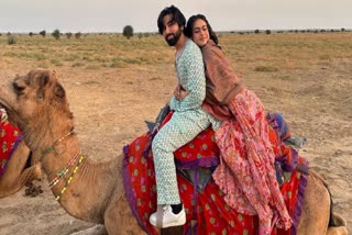 Nysa Devgan enjoying camel ride with Orhan Awatramani and friends in Rajasthan