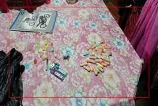 drugs seized along with peddler at Samoguri