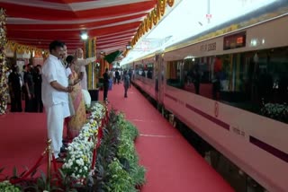 PM Narendra Modi flags off Vande Bharat Express in Hyderabad