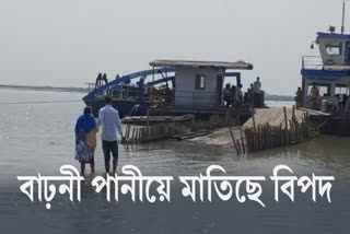 Rising water level of Brahmaputra