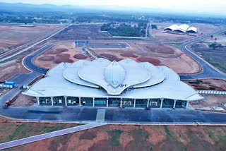 Karnataka polls: EC urged to cover up lotus-shaped Shivamogga airport terminal