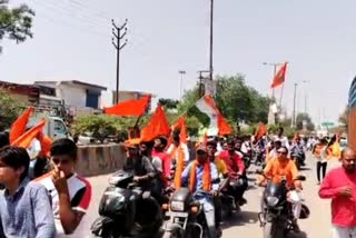 Thousands of people involved in procession