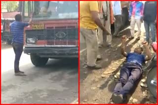 Drunkards Riot In Front Of ST Bus