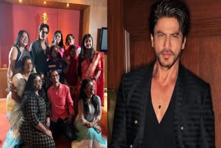 Shah Rukh with acid attack victims