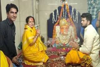 Actress Himani Shivpuri visit Ujjain