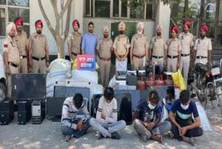 A gang of thieves entered government schools, the police arrested in Barnala