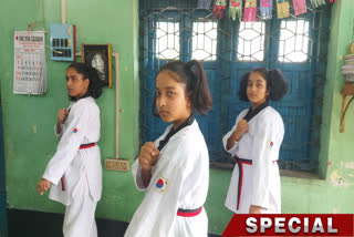 Triplets win Bronze in Taekwondo ETV BHARAT