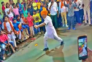 BJP MLA dances performs stunts