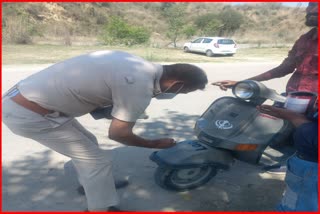 Action Against without number plate vehicles