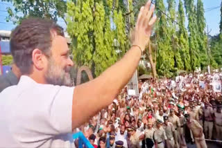 Rahul Gandhi holds roadshow in home constituency Wayanad, first after disqualification
