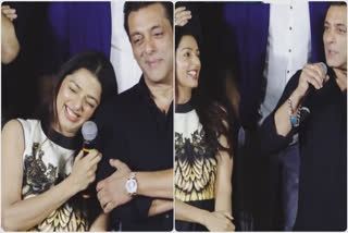 salman khan latest news  salman khan reunites with bhumika chawla  kisi ka bhai kisi ki jaan trailer launch  bhumika chawla recalls shoot days of tere naam  സൽമാൻ ഖാൻ  സൽമാൻ  ഭൂമിക ചൗള  കിസി കാ ഭായ് കിസി കി ജാൻ  പൂജാ ഹെഗ്‌ഡെ  ജഗപതി ബാബു  ടൈഗര്‍ 3  കിസി കാ ഭായ് കിസി കി ജാൻ  സൽമാനും ഭൂമികയും