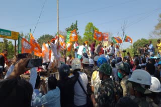 bjp secretariat siege live updates