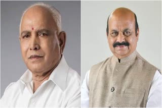 Former CM BS Yeddyurappa, CM Basavaraj Bommai