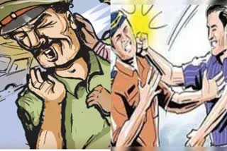 Husband Beaten Police In Thane