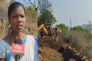 Women Dora Jamme Spend her all money for making Road in Village Thotagodiput Of Andhra Pradesh