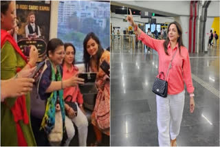 اداکارہ ہیما مالنی نے ممبئی کی ٹریفک سے بچنے کے لیے میٹرو میں سفر کیا