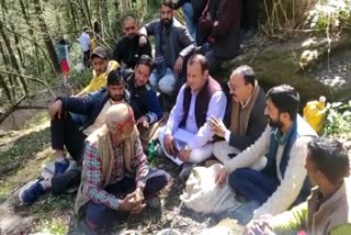 Bharmour MLA Visit camp of sheep herders in Bharmour