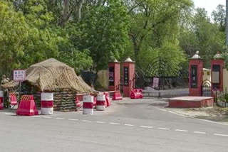 Visual outside the Bathinda military station in Punjab