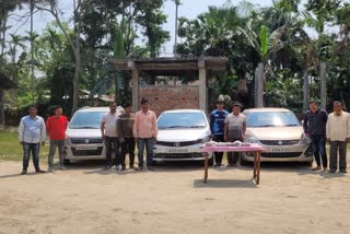 3 luxury cars along with Cow Smuggler detained in Dhemaji