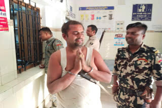 Accused Sudhanshu Shekhar in Samastipur police custody