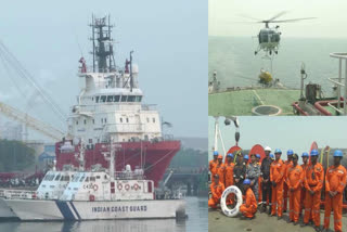 Indian Coast Guard Mock Drill in Kakinada seashore