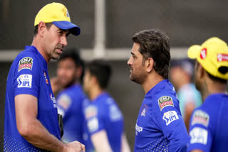 ipl 2023  ipl  ms dhoni injury  ms dhoni  stephen fleming  stephen fleming on ms dhoni injury  എംഎസ് ധോണി  ധോണി  സ്റ്റീഫന്‍ ഫ്ലെമിങ്  എംഎസ് ധോണി പരിക്ക്  ഐപിഎല്‍  ഐപിഎല്‍ 2023  ചെന്നൈ സൂപ്പര്‍ കിങ്‌സ്  രാജസ്ഥാന്‍ റോയല്‍സ്