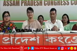 Press Meet of Pradesh Mahila Congress