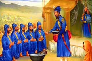 On the occasion of Baisakhi Sri Guru Gobind Singh organized the Khalsa Panth