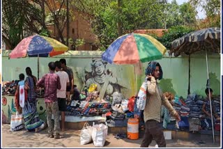 street vendor trolley has been demolished