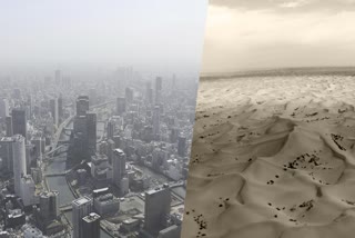 Sandstorms in China  ചൈനയിൽ ശക്തമായ മണൽക്കാറ്റ്  വടക്കൻ ചൈനയിൽ അതിശക്തമായ മണൽ കാറ്റ്  ബീജിംഗ് ഷാങ്ഹായ്