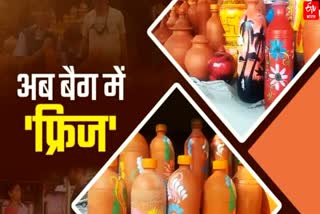 wonderful earthen bottles with desi fridge