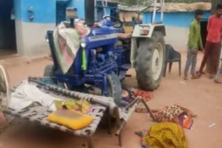 tries crush family with tractor
