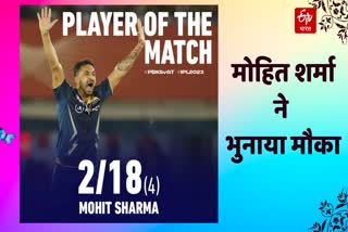 Player of the match Impact on Mohit Sharma career